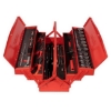 Supplywise's 45-piece mechanics tool kit similar to the Chamberlains 45-piece red steel cantilever mechanics tool kit.