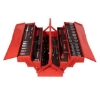Supplywise's 53-piece mechanics tool kit similar to the Cashbuild 53-piece mechanics tool kit in red steel cantilever box.