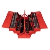 Supplywise 54-piece engineers tool kit similar to the Linvar 54-piece engineers tool kit in red steel cantilever box
