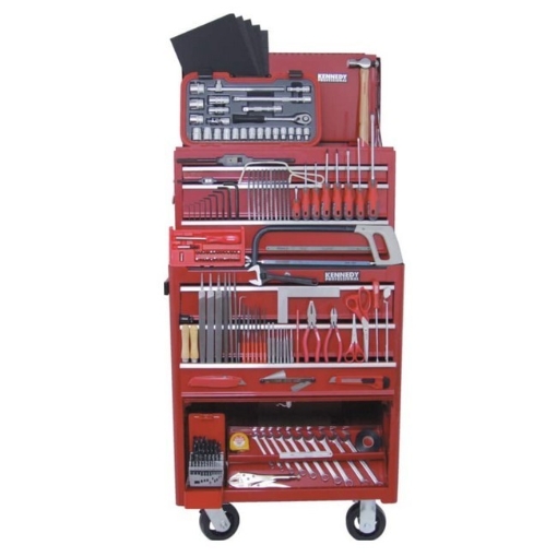 Supplywise buy 208-piece apprentice engineers tool kit with roller cabinet similar to the Trojan Trolley 208-piece engineer's tool kit in lockable steel roller cabinet