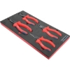 Supply Wise VDE 1000V insulated pliers set similar to the Adendorff red and black 4-piece insulated pliers set with foam inlay.