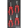 Supplywise VDE 1000V insulated pliers set similar to the Adendorff red and black 4-piece insulated pliers set with foam inlay.