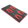 Supply Wise 1000V insulated pliers set similar to the Mica 4-piece 1000v insulated pliers set with foam inlay.