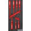 Supplywise 7-piece VDE insulated screwdriver set for electricians similar to the Buco 7-piece insulated vde screwdriver set in red foam inlay