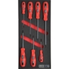 Supplywise 1000V insulated 7-piece screwdriver set similar to the Caslad 7-piece 1000v dual-grip insulated screwdriver set in foam tray.