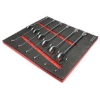 Supply Wise 12-piece combination spanner set with foam inlay similar to the Buco 12-piece combination spanner set in black and red foam inlay.