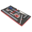Supply Wise 7-piece engineers measuring set with foam inlay similar to the Adendorff 7-piece engineers' measuring set in black-and-red foam inlay