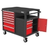 Supplywise heavy-duty 10-drawer mobile tool cabinet similar to the Game red and grey 10-drawer steel mobile tool cabinet with locking drawers
