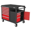 Supplywise heavy-duty 10-drawer mobile tool cabinet similar to the Game red and grey 10-drawer steel mobile tool cabinet with locking drawers