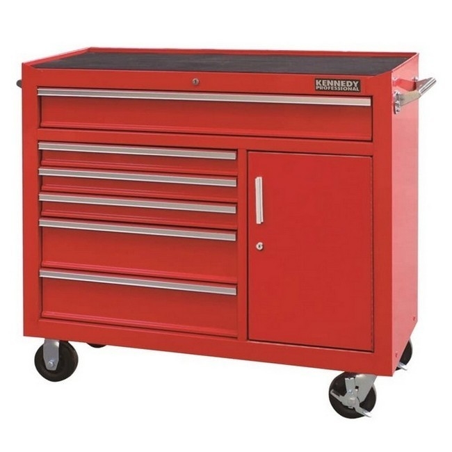 Supplywise heavy-duty 7-drawer steel tool roller cabinet 400kg capacity similar to the Makro red heavy-duty 7-drawer steel roller cabinet on castors.