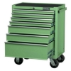Supply Wise heavy duty 7-drawer steel tool cabinet with casters similar to the Builders Warehouse lockable green 7-drawer steel cabinet on casters, 175kg capacity