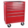 Supply Wise 7-drawer heavy duty tool roller cabinet similar to the Linvar red steel 7-drawer lockable tool cabinet on castors.