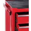 Supply Wise's heavy-duty 5-drawer roller cabinet for workshop similar to the Adendorff red steel 5-drawer mobile tool cabinet with 350kg capacity