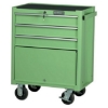 Supplywise heavy duty 3 drawer tool cabinet similar to the Linvar green heavy-duty 3-drawer steel roller cabinet with lock and castors