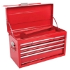 Supply Wise heavy-duty 6-drawer steel tool chest similar to the Chamberlains red heavy-duty 6-drawer steel tool chest with central lock.