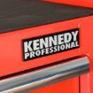 Supply-Wise's heavy-duty 7-drawer rolling tool cabinet similar to the Caslad red heavy-duty 7-drawer steel rolling tool cabinet