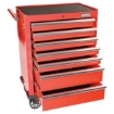 Supply Wise heavy-duty 7-drawer rolling tool cabinet similar to the Caslad red heavy-duty 7-drawer steel rolling tool cabinet
