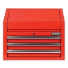 Supplywise's heavy duty steel tool chest similar to the Makro red steel 3-drawer lockable tool chest with deep top compartment.
