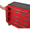Supply-Wise heavy duty steel 5-drawer roller cabinet similar to the Buco red steel 5-drawer lockable roller cabinet on castors, 450kg capacity