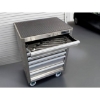 SW stainless steel roller cabinet 7 drawers similar to the Castor And Ladder stainless steel 7-drawer roller tool cabinet with lock and castors.