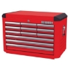 Supply Wise industrial 12-drawer steel tool chest similar to the Builders Warehouse red 12-drawer steel tool chest, 350kg capacity