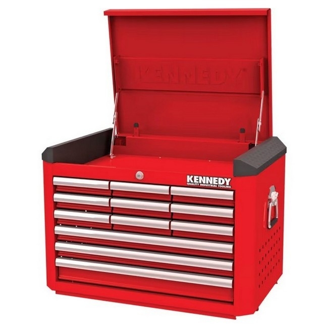 Supplywise industrial 12-drawer steel tool chest similar to the Builders Warehouse red 12-drawer steel tool chest, 350kg capacity