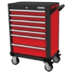 Supplywise heavy duty 7-drawer tool cabinet similar to the Sa Ladder red and grey 7-drawer steel roller cabinet with 550kg capacity.