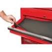 SW heavy-duty 7-drawer steel roller cabinet similar to the Leroy Merlin 7-drawer steel roller cabinet on castors, red and grey.