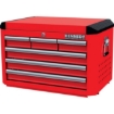 Supply Wise 6 drawer steel tool chest heavy duty similar to the Trojan Trolley red steel 6-drawer tool chest, heavy-duty 350kg capacity.