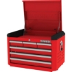 Supplywise 6 drawer steel tool chest heavy duty similar to the Trojan Trolley red steel 6-drawer tool chest, heavy-duty 350kg capacity.