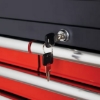 Supply-Wise heavy-duty 5-drawer steel roller tool cabinet similar to the Trojan Trolley red and grey 5-drawer steel roller cabinet on castors, 550kg capacity