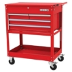 Supply Wise buy heavy-duty 4-drawer steel tool trolley for workshop similar to the Cashbuild red steel 4-drawer service cart on castors with locking drawers