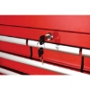 Supply Wise's heavy duty 3-drawer steel tool chest similar to the Castor And Ladder red steel 3-drawer tool chest with castors, 245kg capacity