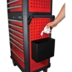 Supply Wise roller cabinet waste bin similar to the Trojan Trolley black waste bin for roller tool cabinet organiser.