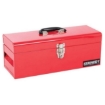 Supply Wise lockable heavy-duty steel toolbox 48cm similar to the Game red lockable steel toolbox with removable tray, 48 x 18 x 18 cm.
