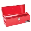 Supplywise lockable heavy-duty steel toolbox 48cm similar to the Game red lockable steel toolbox with removable tray, 48 x 18 x 18 cm.