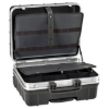 Supplywise's lockable mobile tool case with wheels for technicians similar to the Makro lockable black mobile tool case with wheels and pull handle