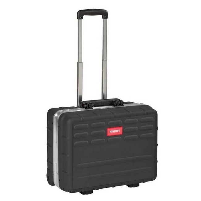 Supplywise lockable mobile tool case with wheels for technicians similar to the Makro lockable black mobile tool case with wheels and pull handle
