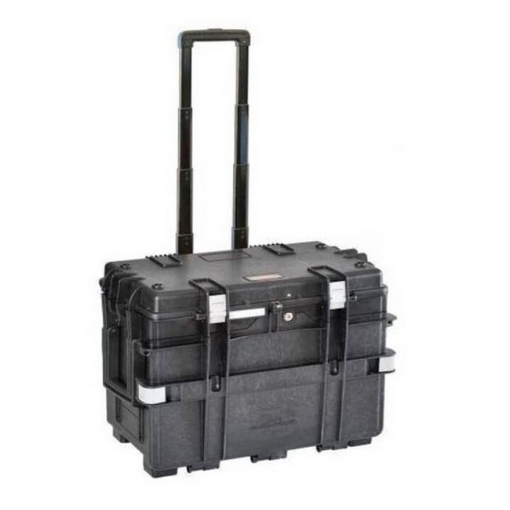 Supplywise portable tool case 40kg capacity similar to the Caslad black plastic tool case with telescopic handle and central lock