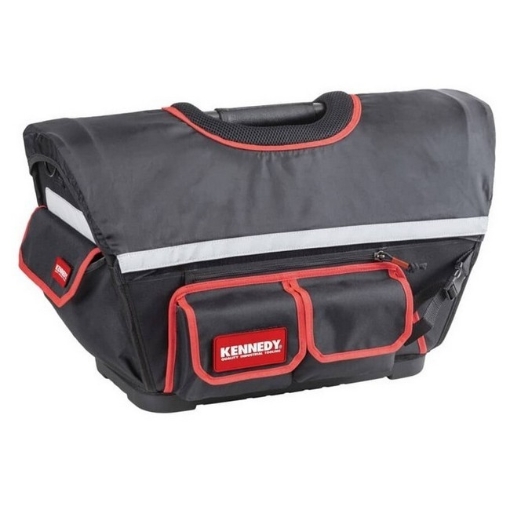 Supplywise heavy duty tool basket with shoulder strap similar to the Castor And Ladder black pvc and metal tool basket with shoulder strap and cover.