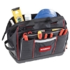 Supply Wise professional padded tool bag with shoulder strap similar to the Buco black soft tool tote with shoulder strap and hard plastic base.