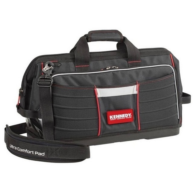 Supplywise padded soft tool bag with shoulder strap similar to the Leroy Merlin black padded soft tool bag with shoulder strap and hard base.
