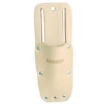 Supply Wise durable leather trimming knife pouch for tradesmen similar to the Sa Ladder tan leather single-pocket knife pouch with belt slits.