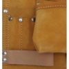Supply Wise 7-pocket tan leather tool belt 280 x 270 mm similar to the Cashbuild tan suede 7-pocket leather tool pouch with nail pocket.