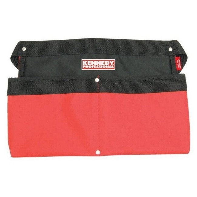 Supplywise heavy-duty polyester tool belt similar to the Trojan Trolley red and black heavy-duty polyester 2-pocket nail pouch