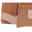 Supply Wise 5-pocket leather tool pouch similar to the Leroy Merlin tan leather 5-pocket tool pouch for hammers and nails.