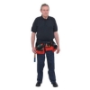 Supply Wise's heavy-duty 5-pocket tool belt nylon polyester similar to the Buco red and black nylon/polyester 5-pocket nail and tool belt.