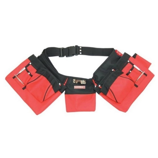 Supplywise heavy-duty 5-pocket tool belt nylon polyester similar to the Buco red and black nylon/polyester 5-pocket nail and tool belt.