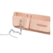 Supplywise's tan leather tool holster for hammers similar to the Caslad tan leather 5-loop tool holster with metal t-bar clip.