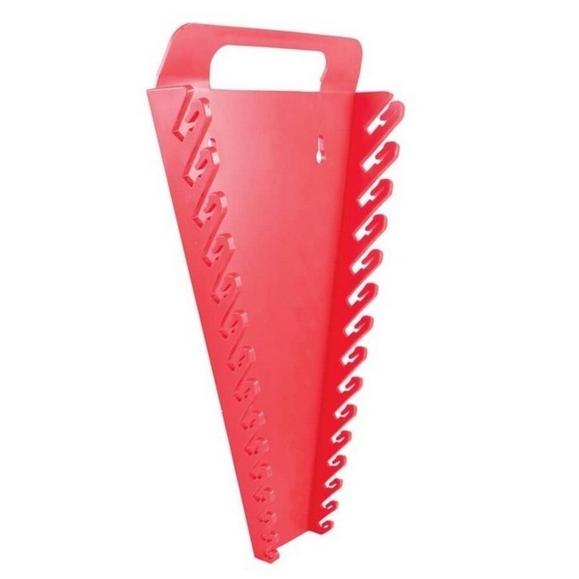 Supplywise wall-mounted spanner organiser for 15 spanners similar to the Leroy Merlin wall-mount plastic spanner organiser for 15 spanners.